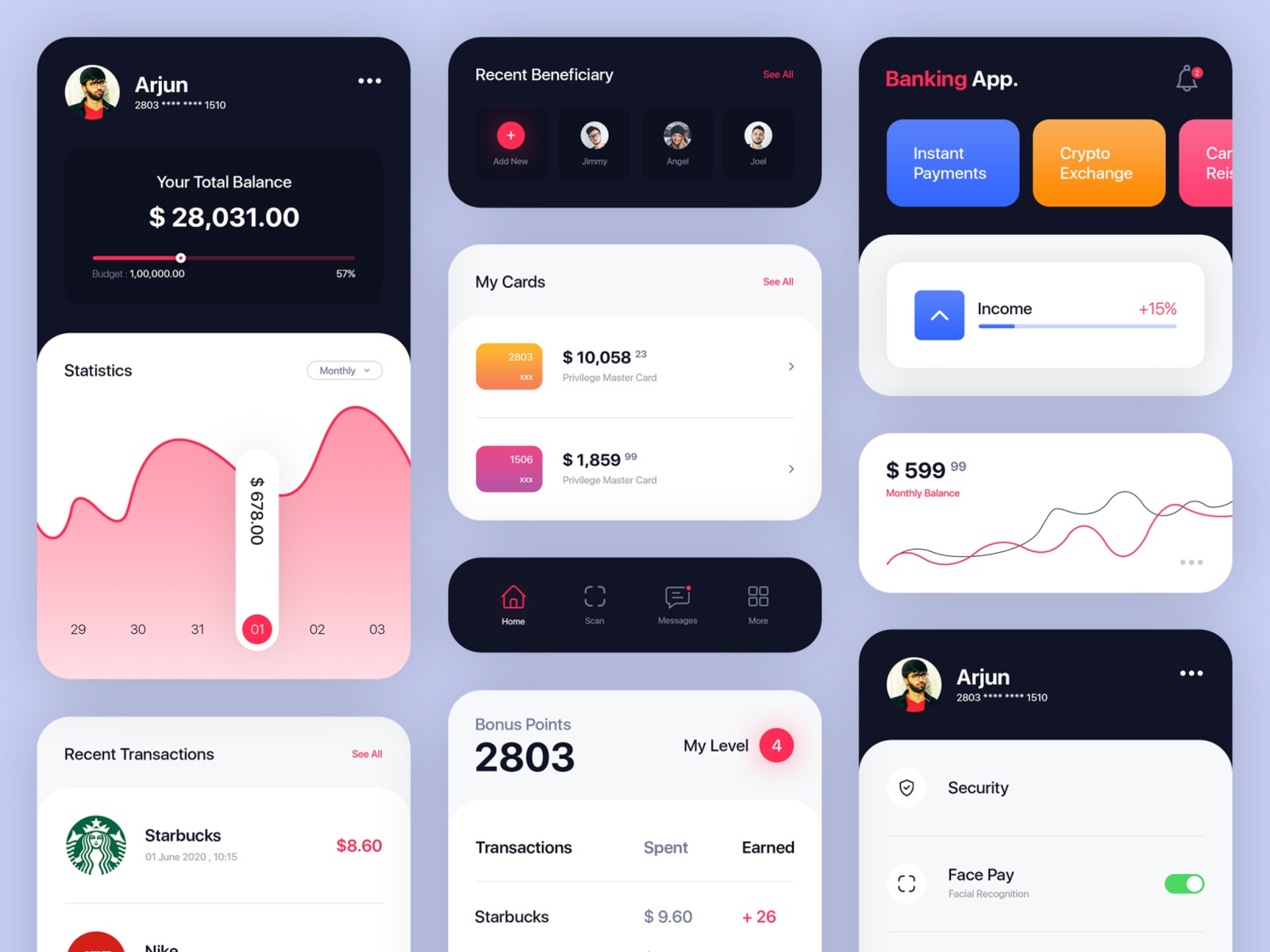 金融app ui .xd .psd素材