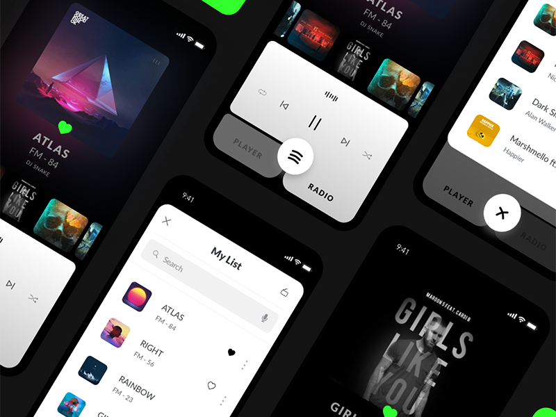 音乐类APP UI设计源文件