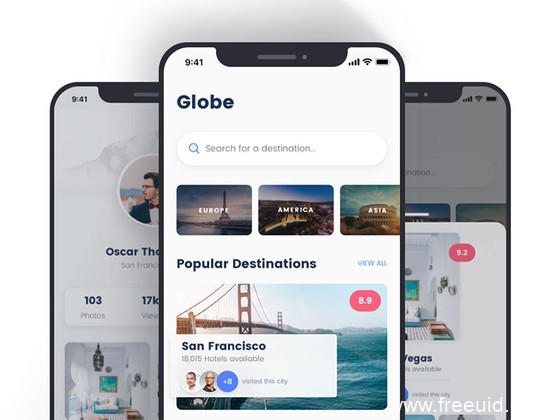 旅游类全套APP UI设计sketch源文件
