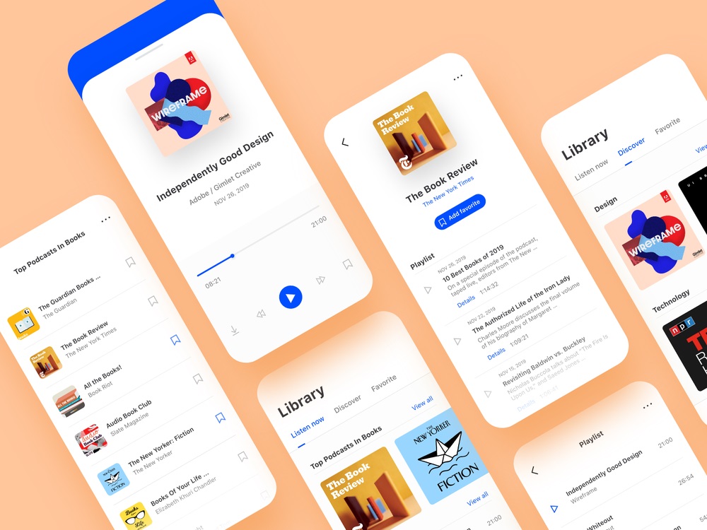 博客APP UI设计素材.xd源文件
