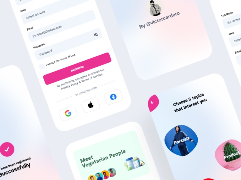 APP登录界面UI设计.xd源文件