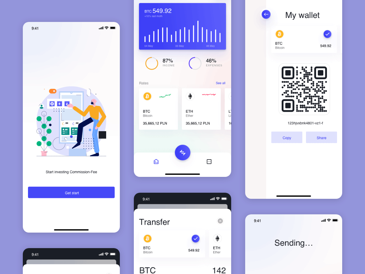 金融支付app ui .sketch素材