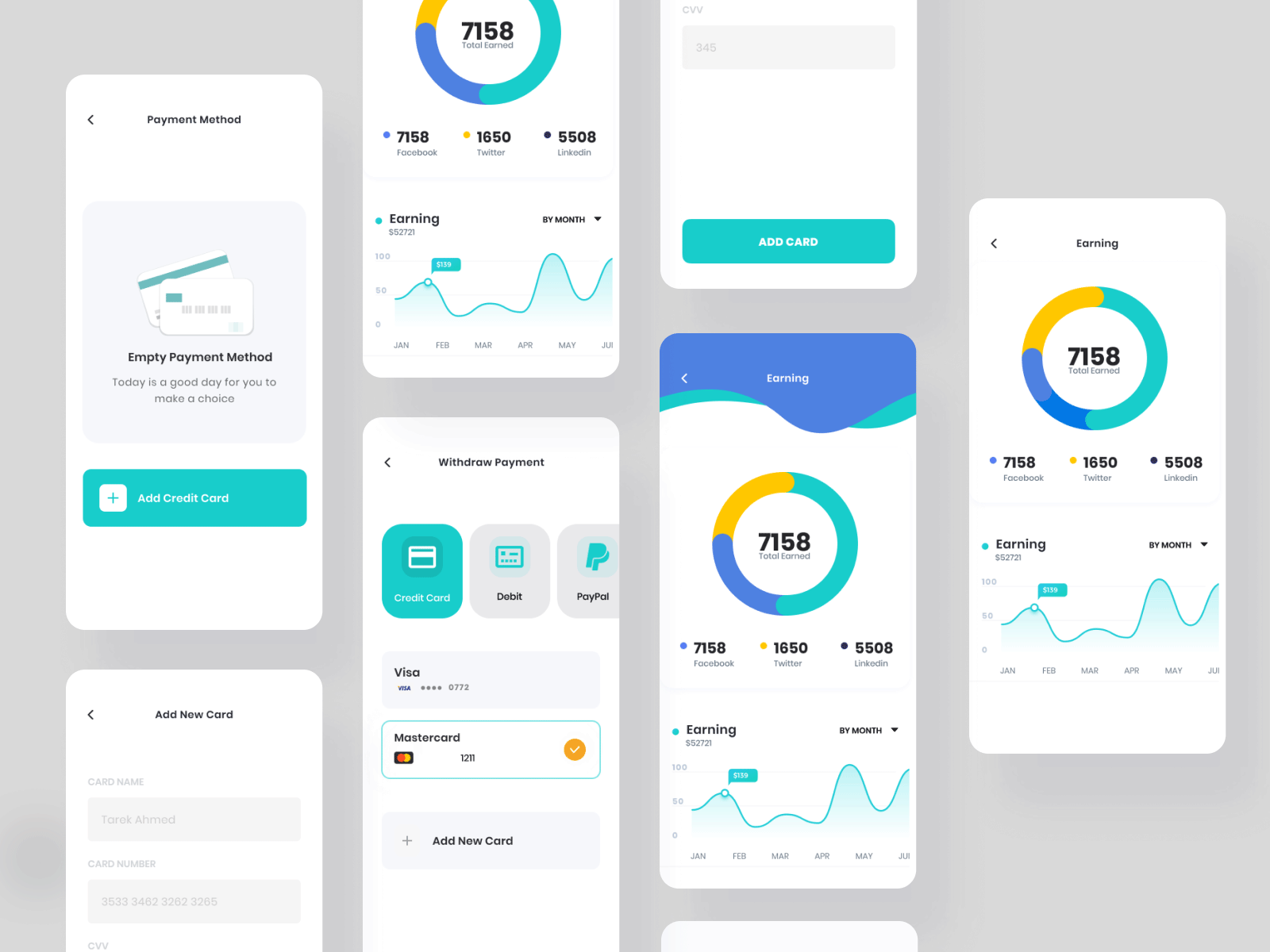 简洁的支付app ui .fig素材