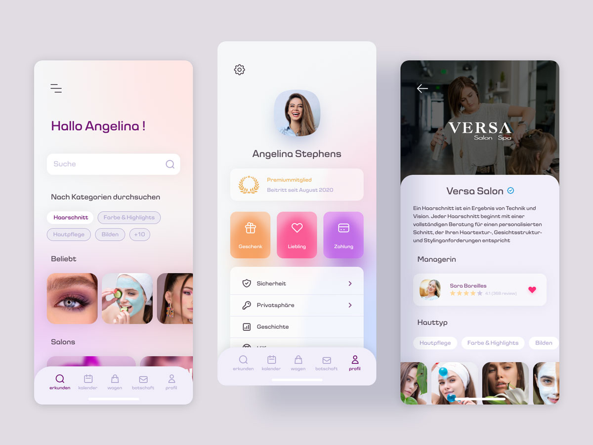 3个社交app界面 ui设计 .fig素材