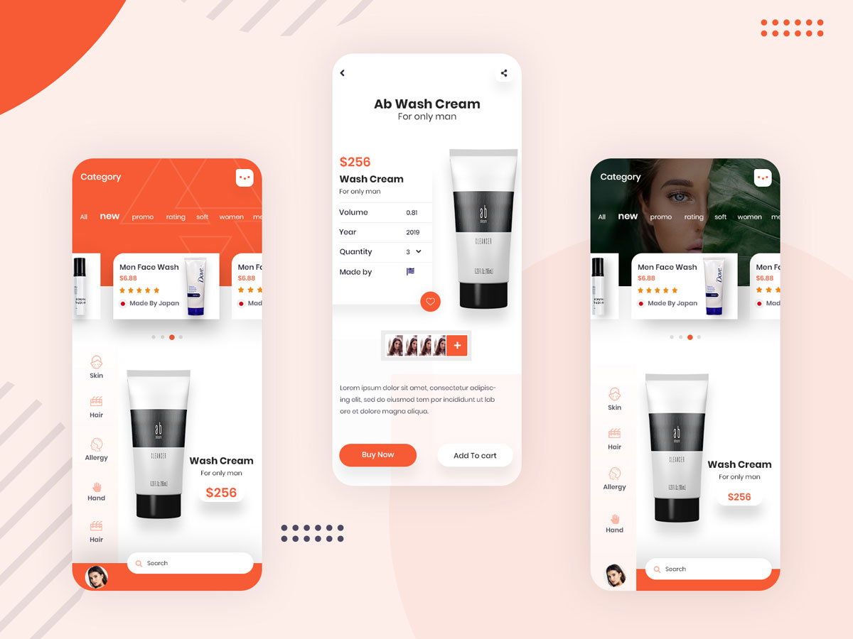 电商app 产品页ui设计 .psd素材