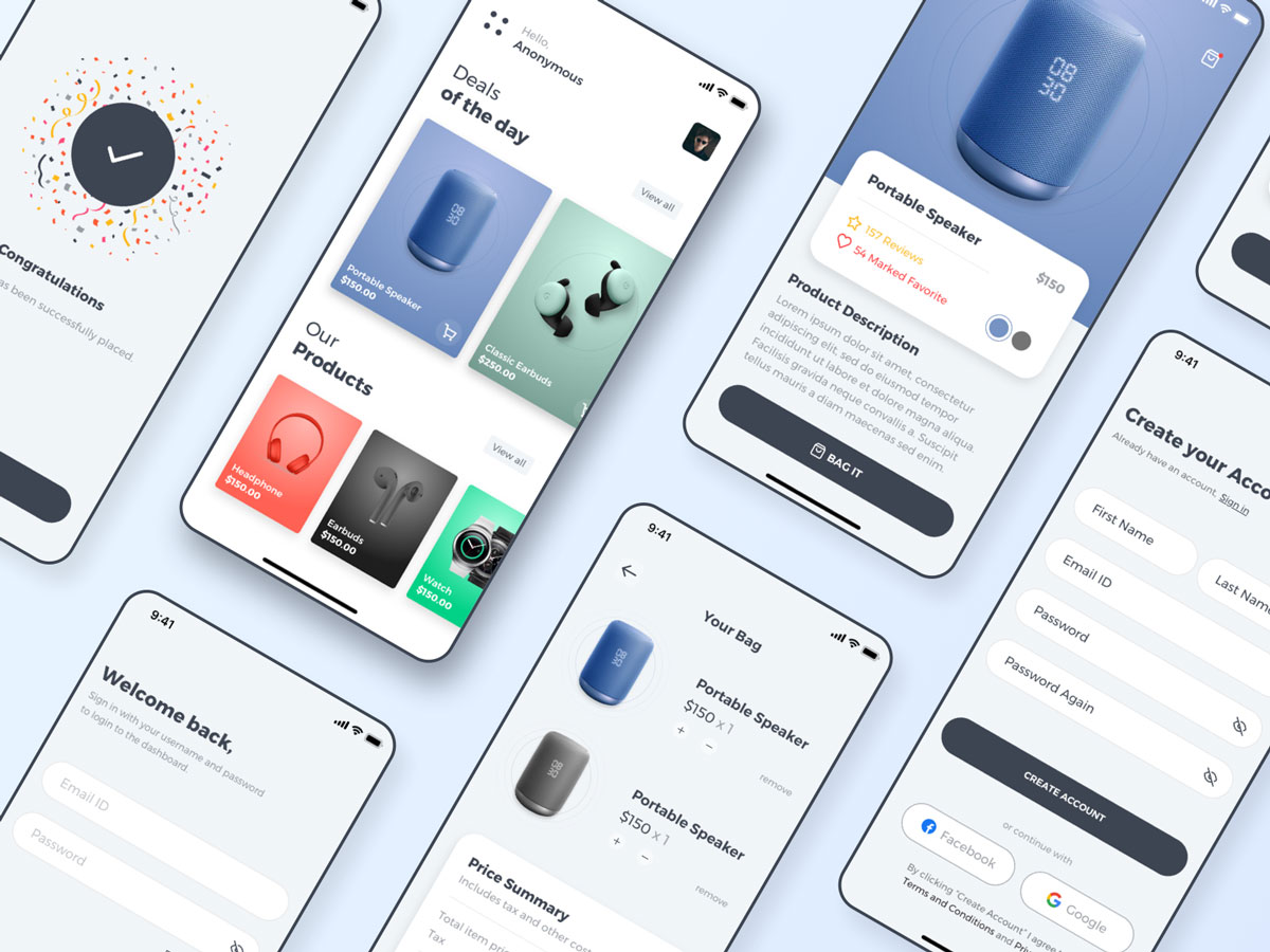 3C电子产品电商app ui设计 .sketch素材