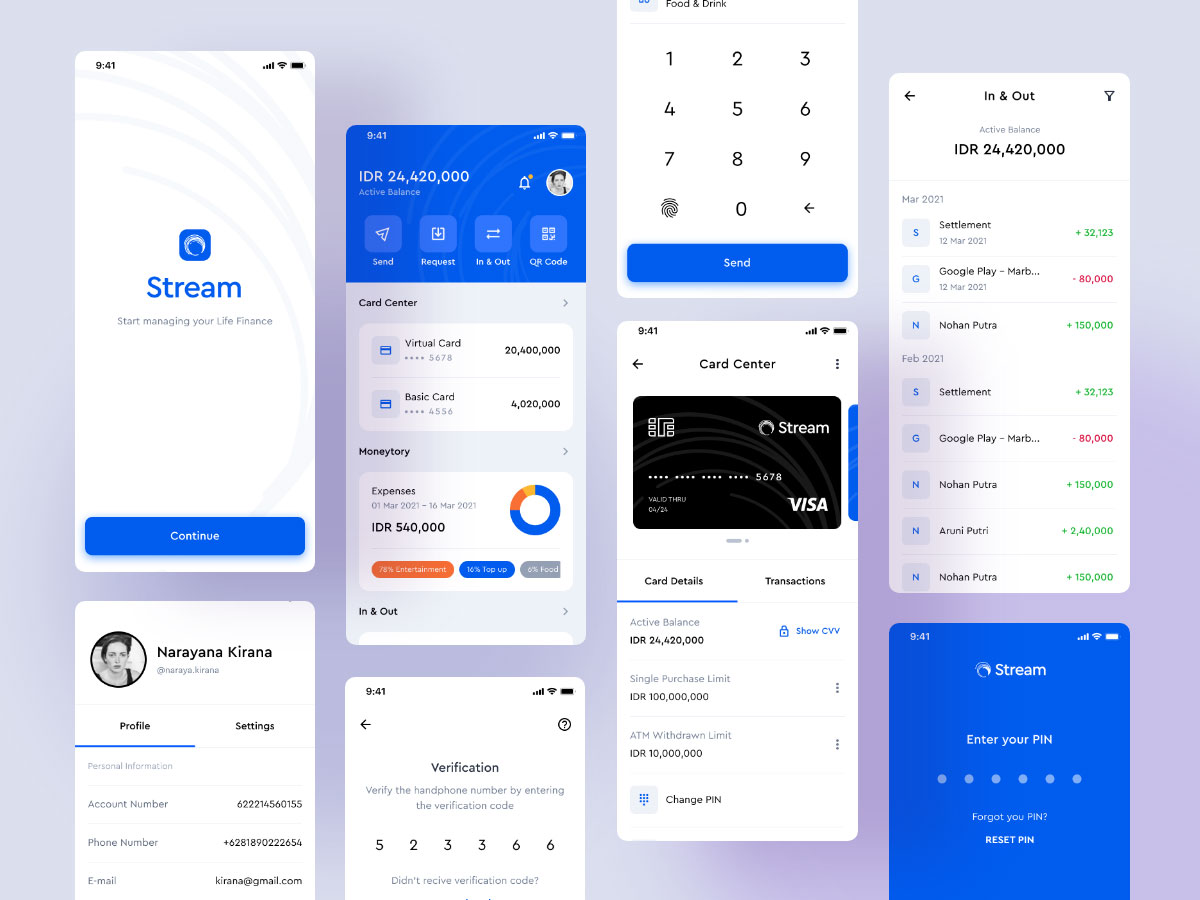 Stream 金融app ui设计 .fig素材