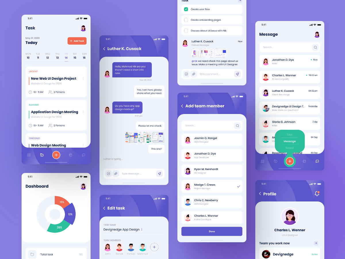 Taskito 任务管理app ui设计 .fig素材