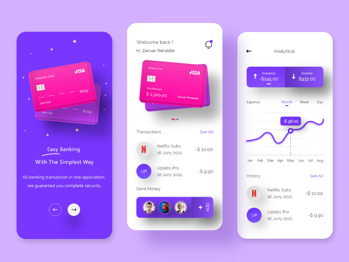 新拟物风格金融app ui设计 .xd素材