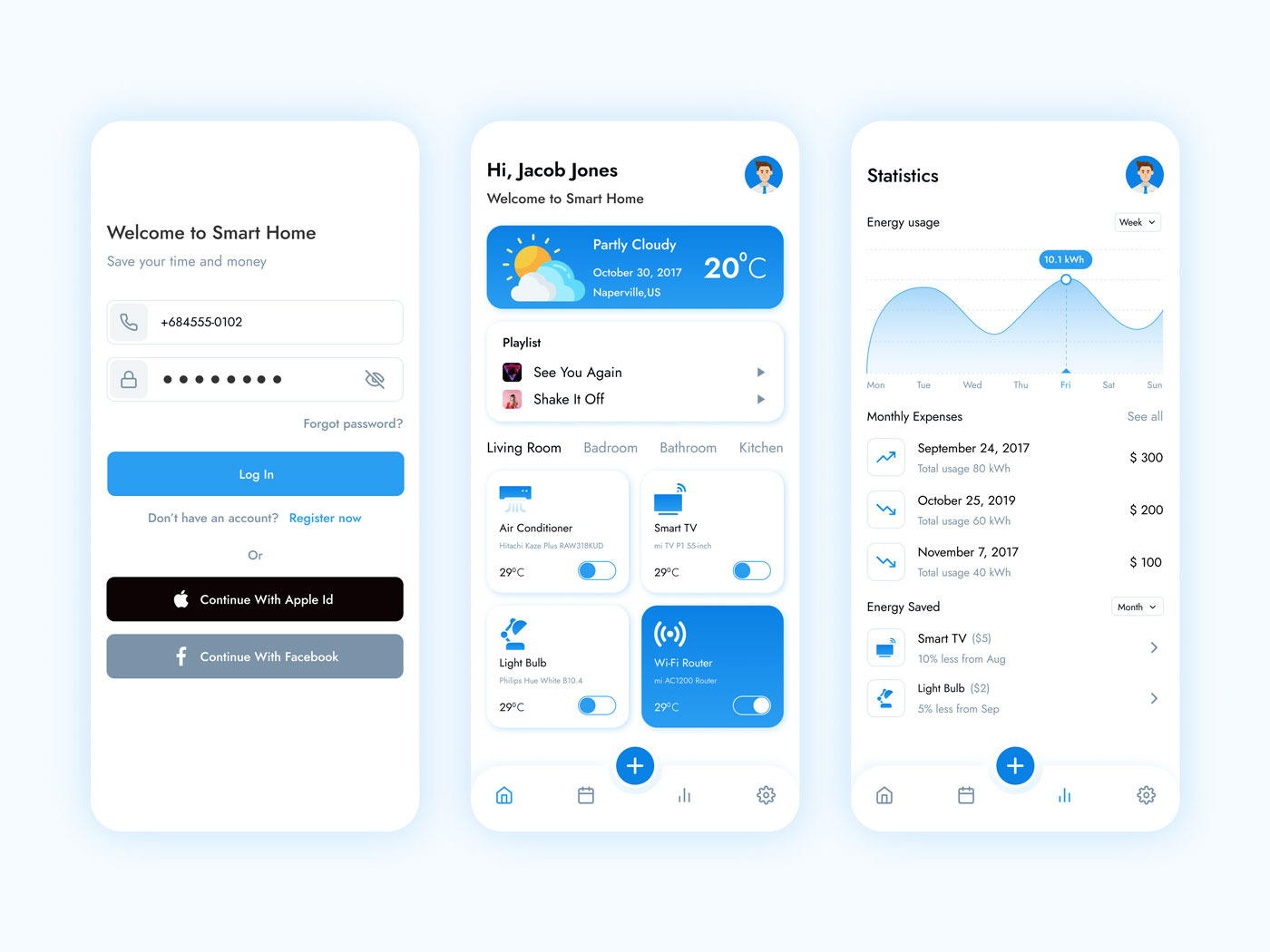 智能家居app ui设计 .fig素材