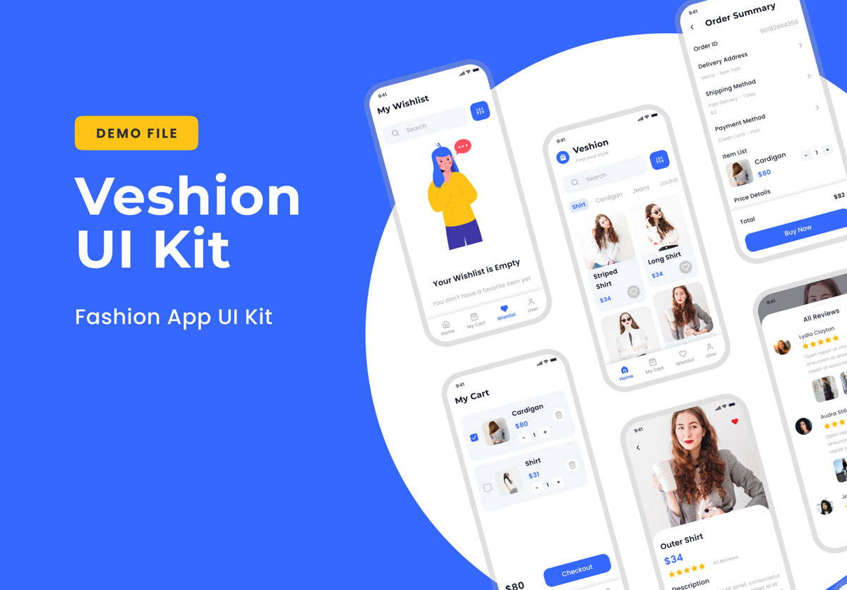 Veshion 电商app ui设计 .fig素材