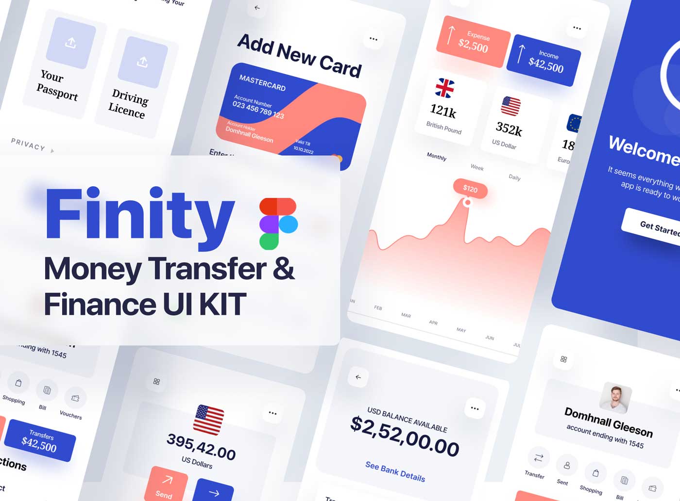 Finity 成套金融app ui设计 .fig素材