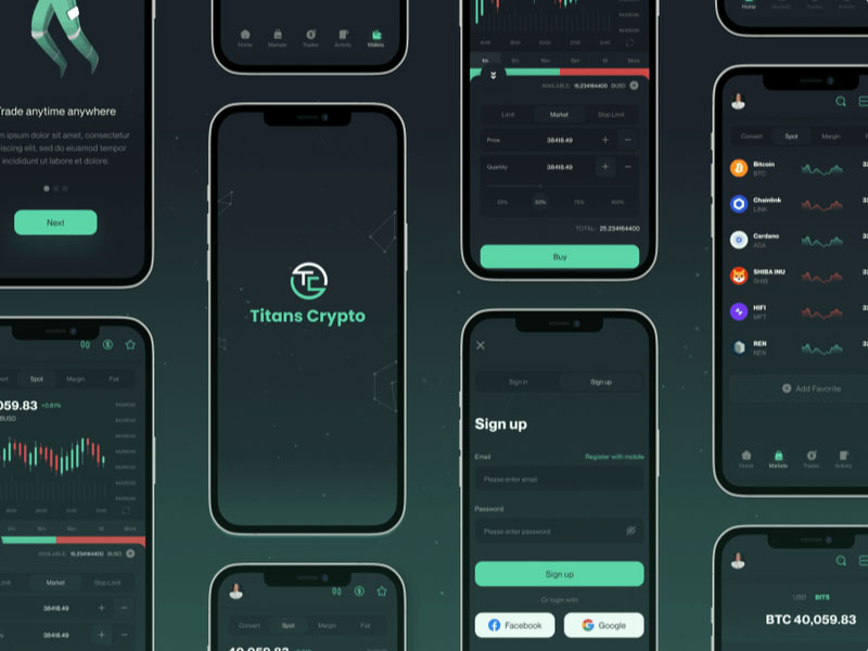 Titans 数字交易平台app ui设计 .fig素材
