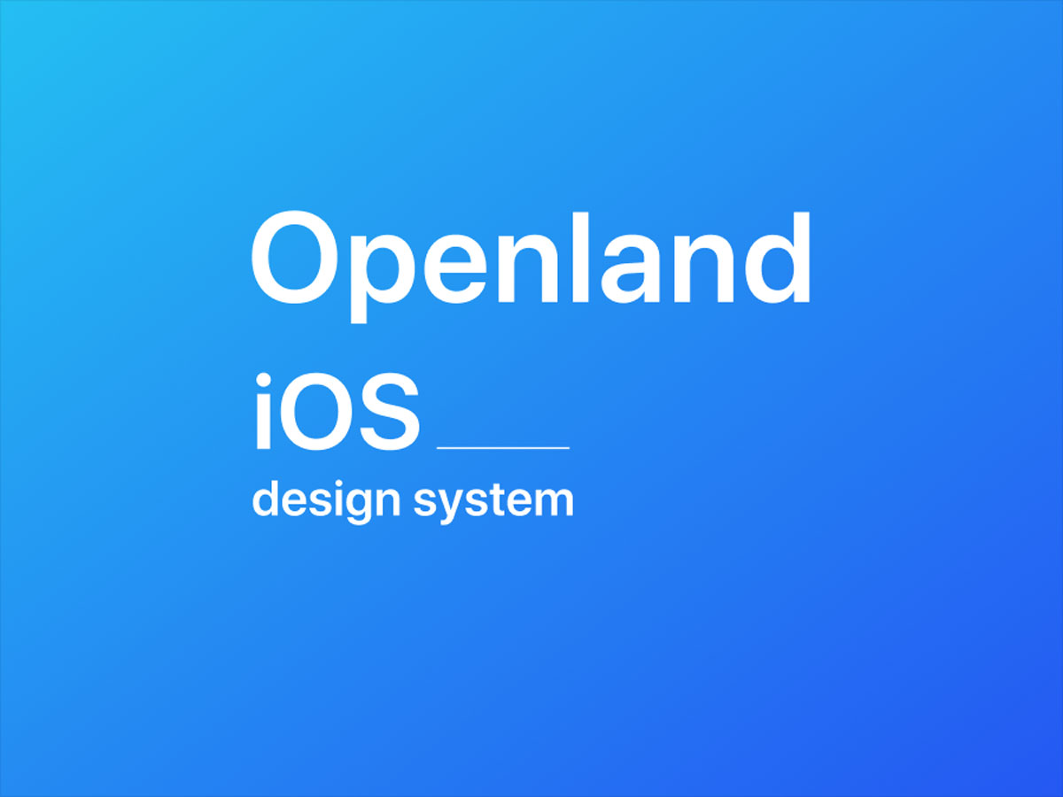 Openland iOS 设计系统 .fig素材