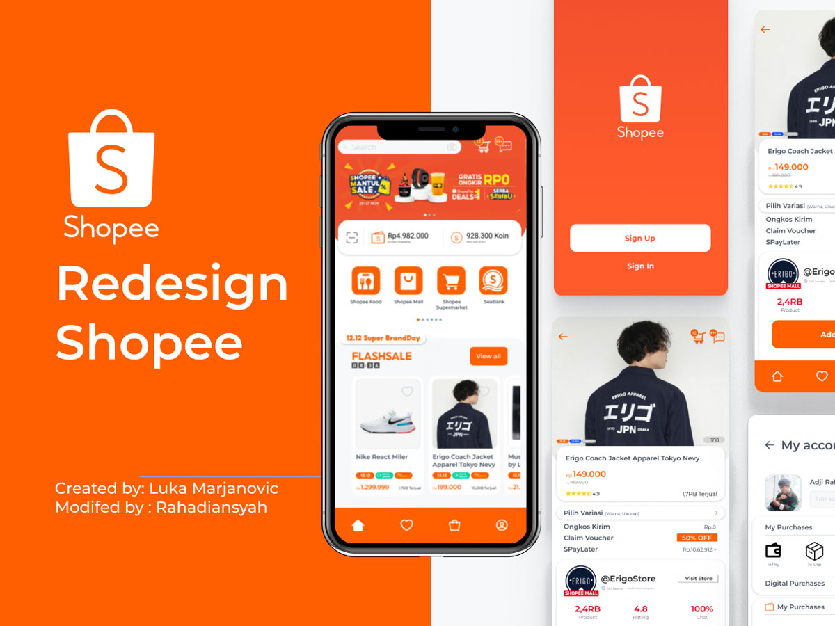 东南亚电商app Shopee ui设计 .fig素材