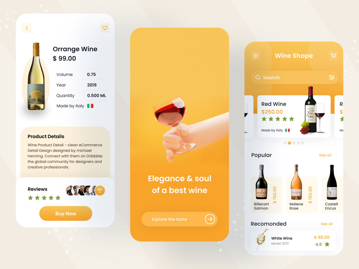 酒类电商app ui设计 .fig素材