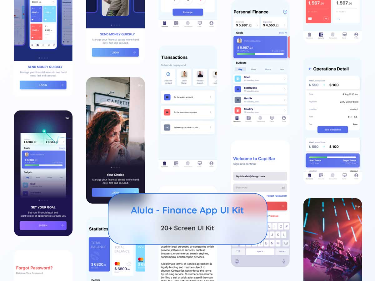 Alula金融app ui设计 .fig素材