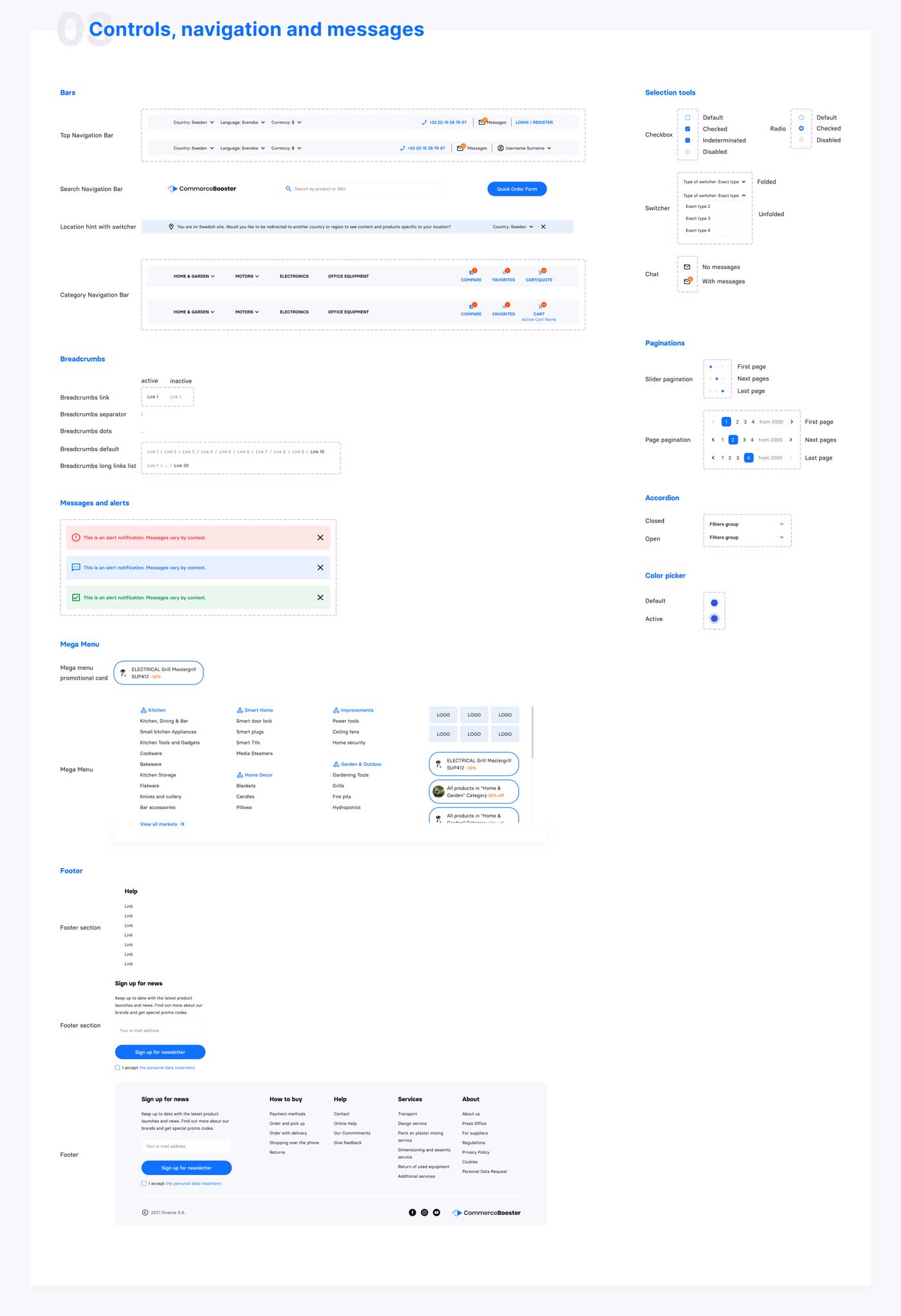 CommerceBooster B2B UI 设计提供&设计模板 .fig素材下载