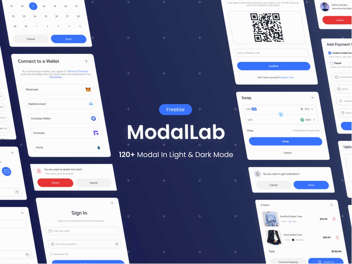 ModalLab120+UI组件设计 .fig素材下载