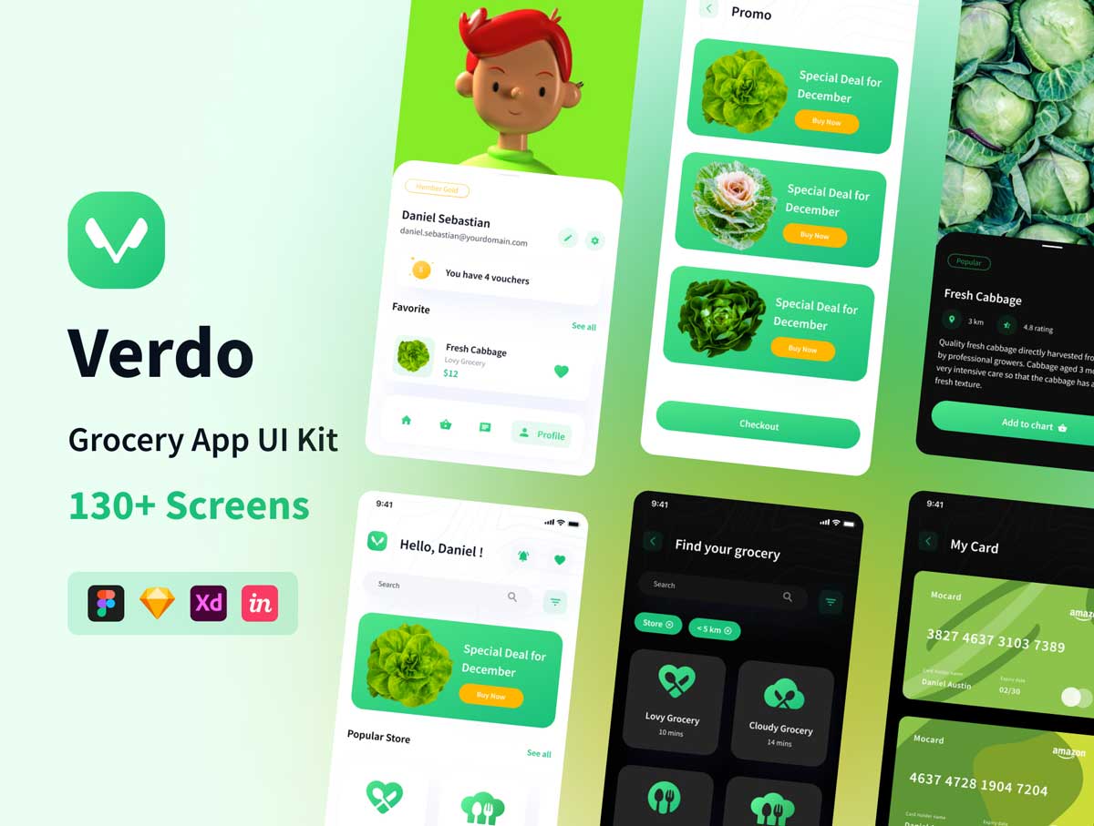 Verdo成套社区电商app ui设计.fig素材下载