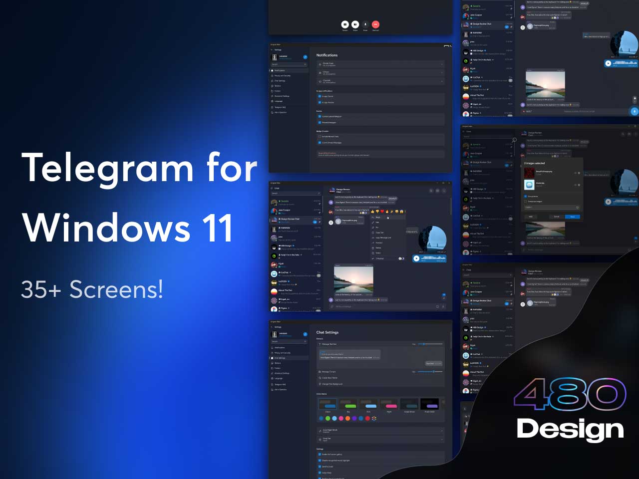 Telegram for Windows 11 .fig素材下载