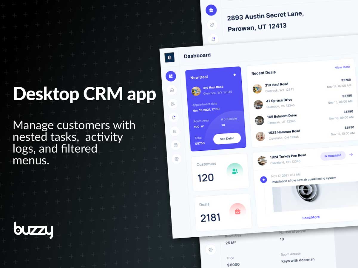 桌面端CRM ui设计 .fig素材