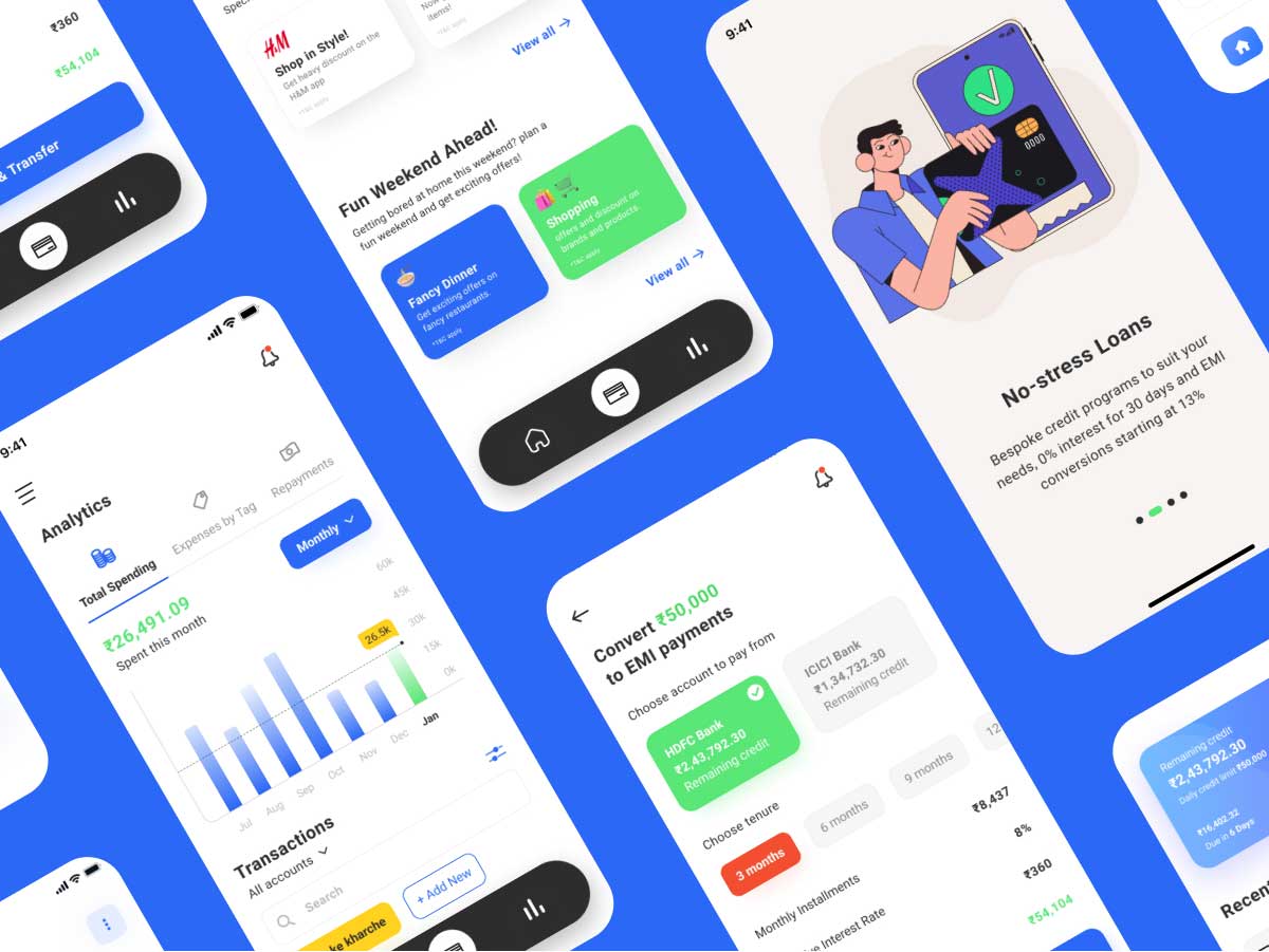 信用卡app ui设计 .fig素材