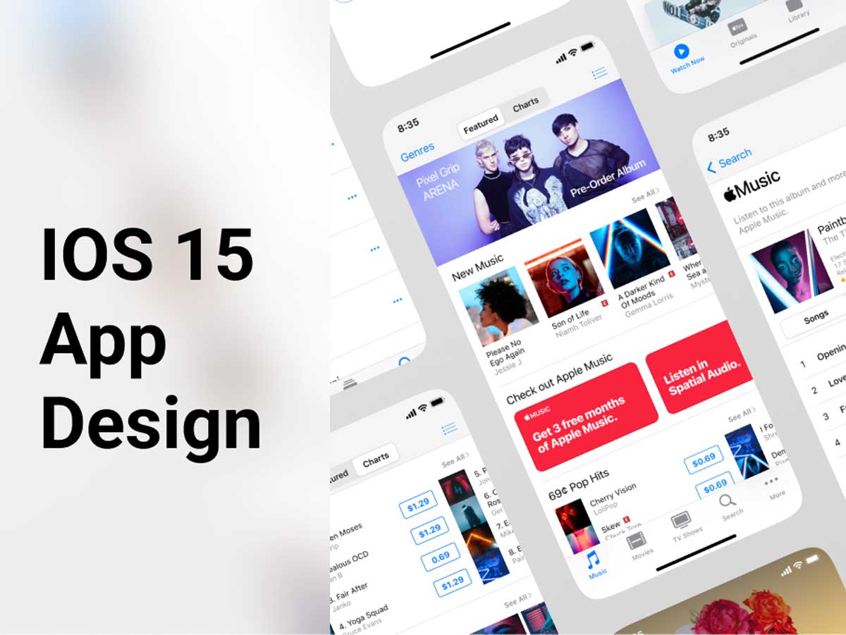 IOS 15风格app ui设计 .fig素材下载