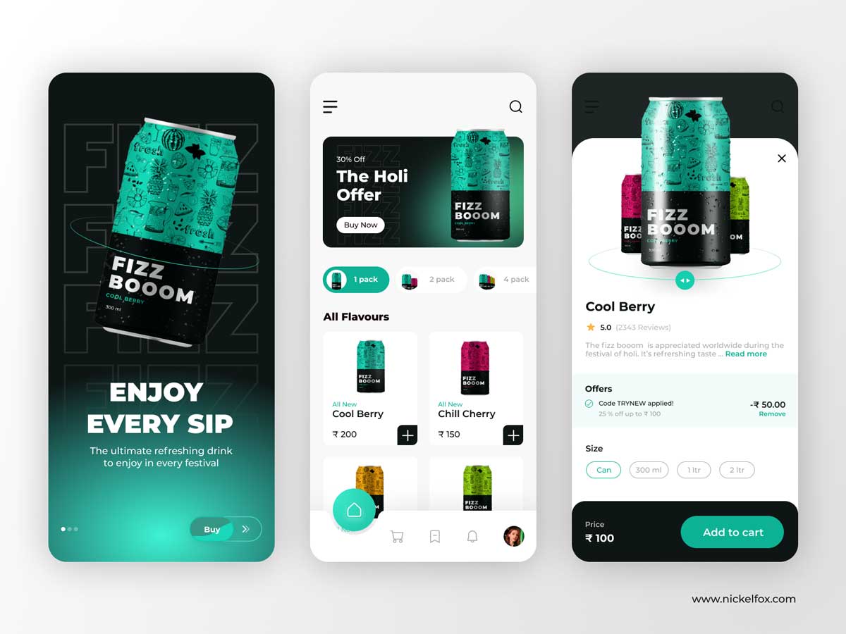 能量饮料电商app ui设计 .fig素材下载