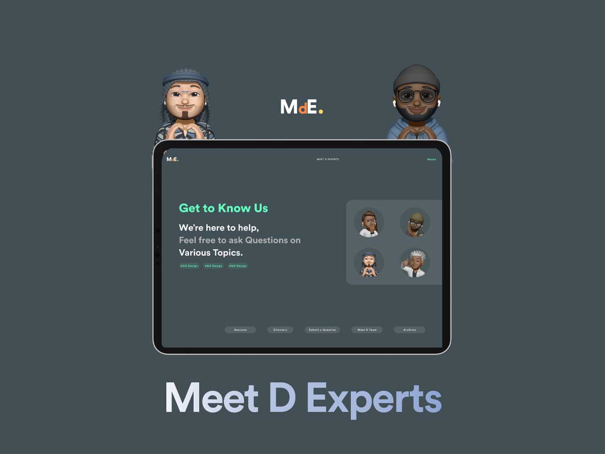 Meet D Experts 桌面端应用系统ui设计 .fig素材