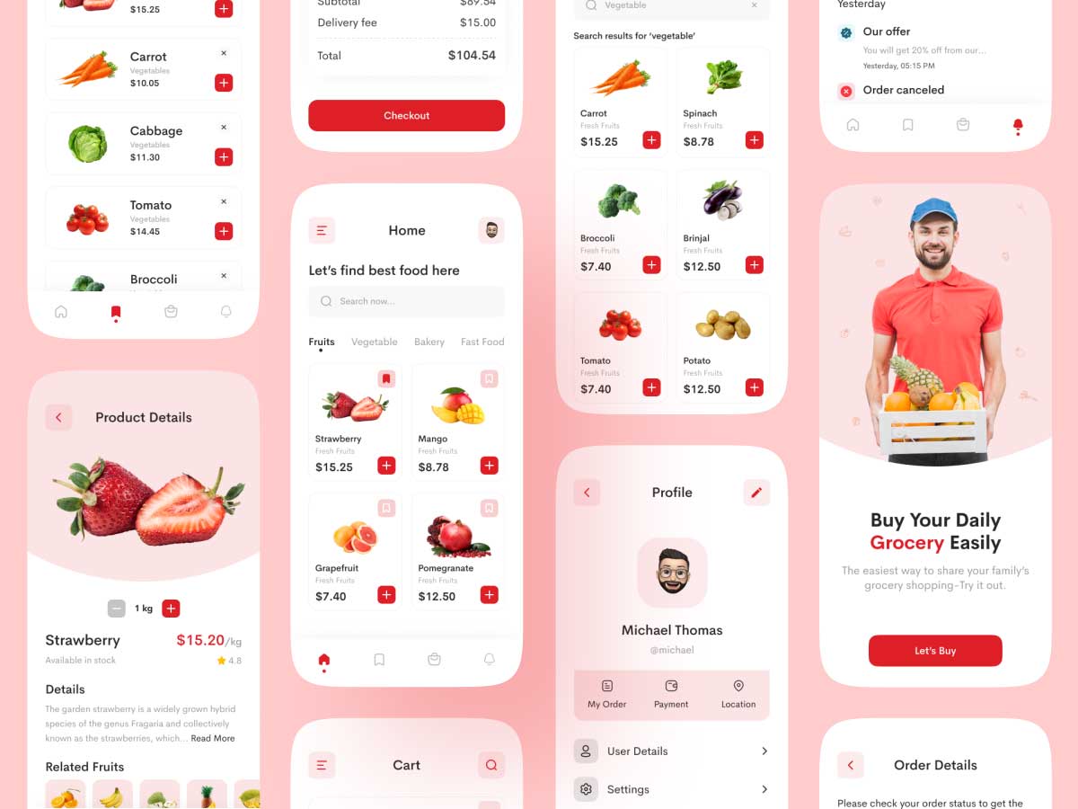 社区电商生鲜电商app ui设计 .fig素材