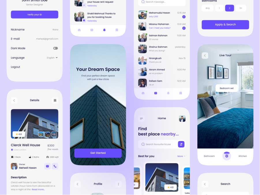 租售房app ui设计 .fig素材