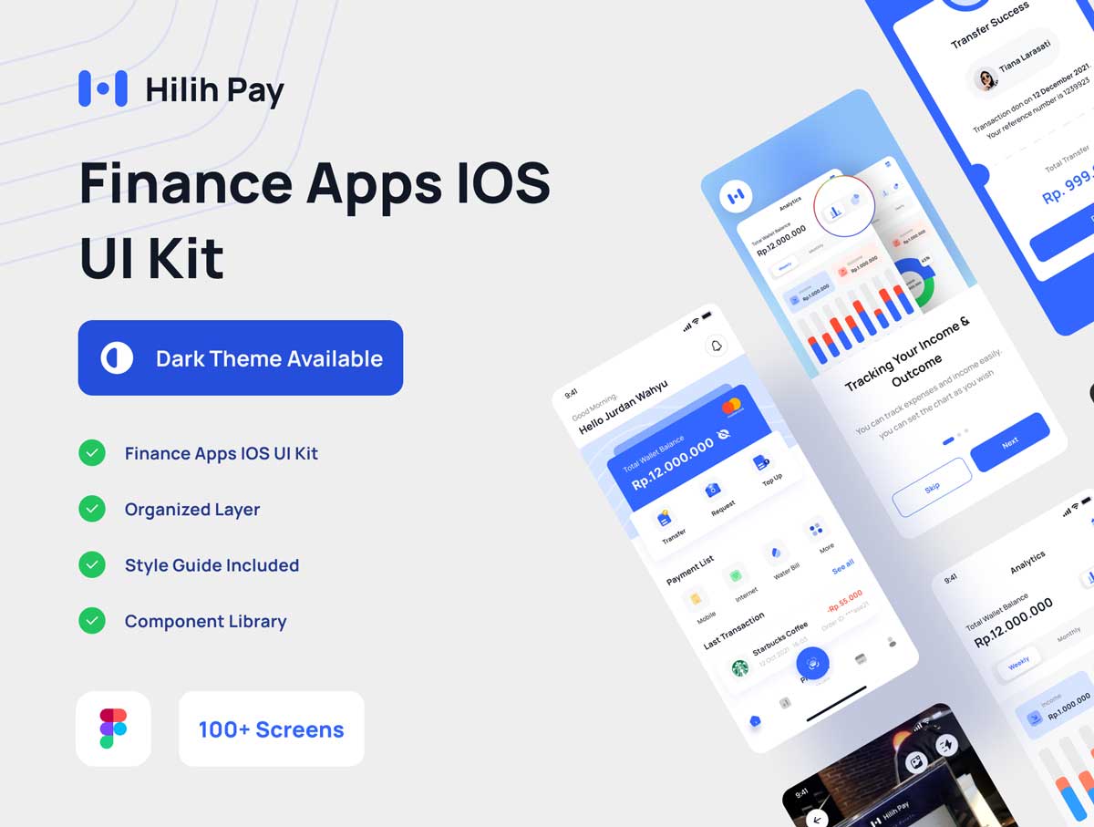 Hilih Pay 移动支付app ui设计 .fig素材下载