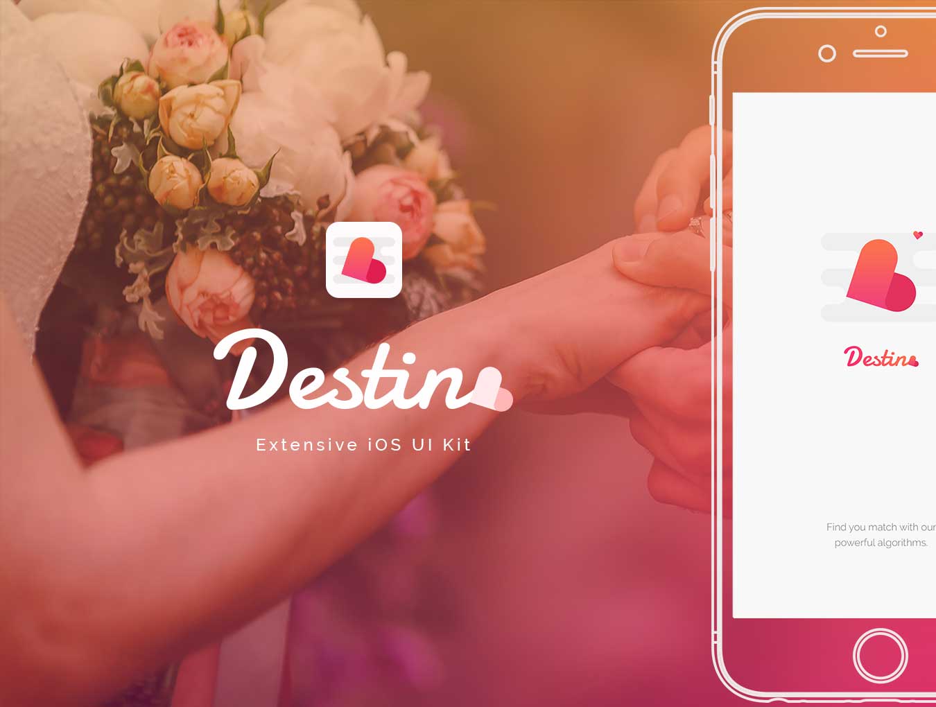 Destino社交约会app ui设计 .xd .sketch .psd素材下载