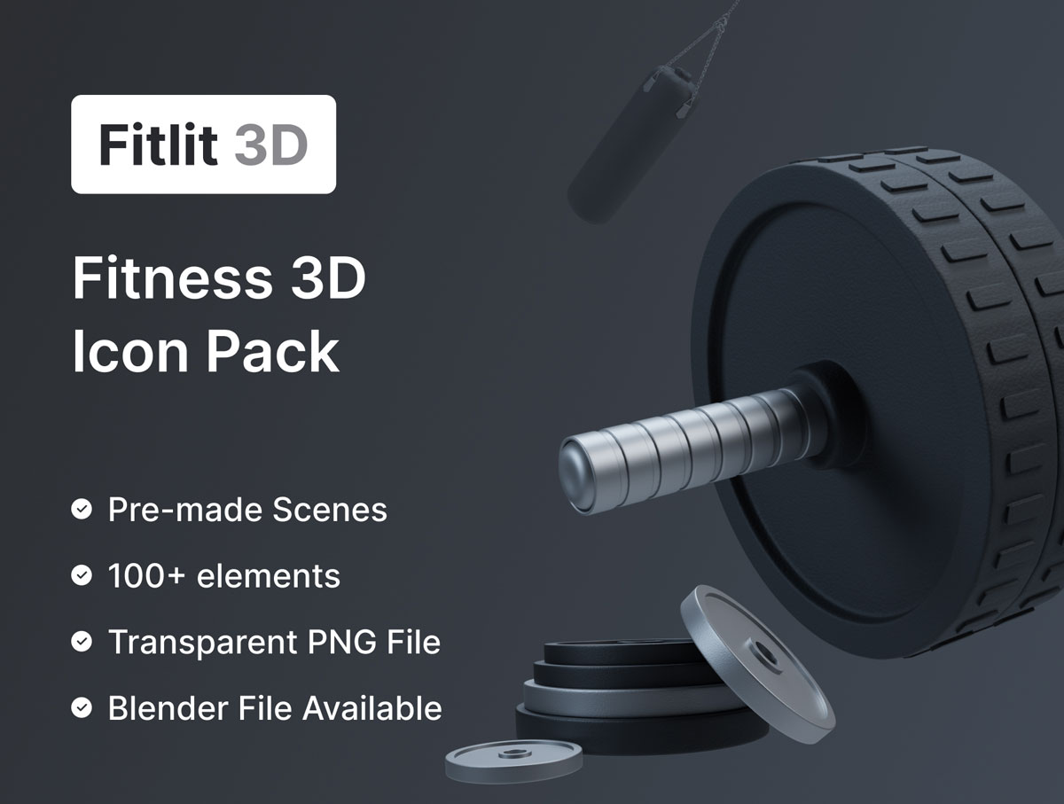 Fitlit 健身3D模型 设计素材 .blend源文件