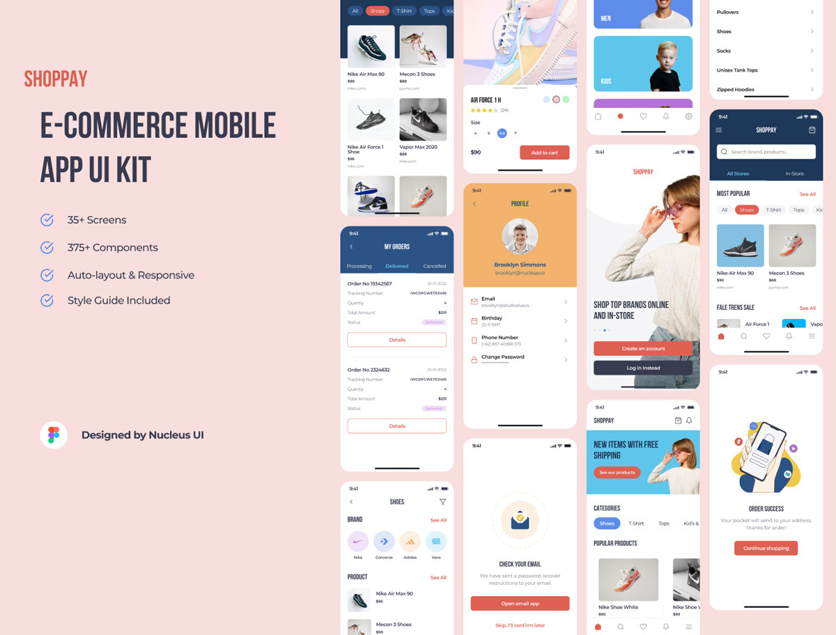 SHOPPAY成套电商app ui设计 .fig素材