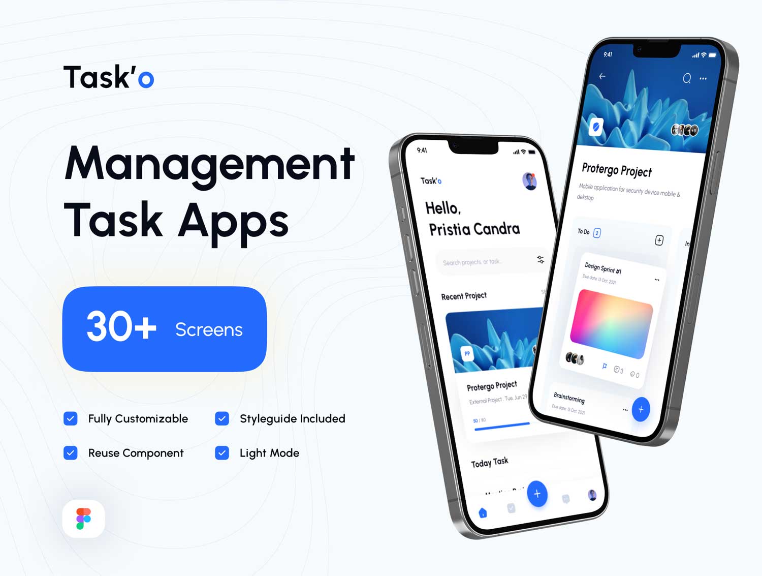 Task’o – 任务管理app ui设计 .fig素材下载