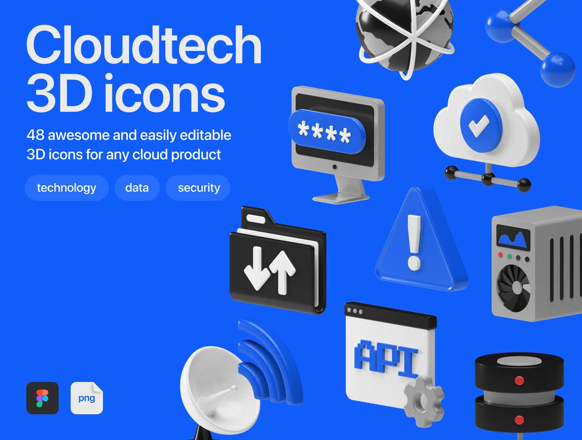 Cloudtech 3D 图标设计 .fig素材