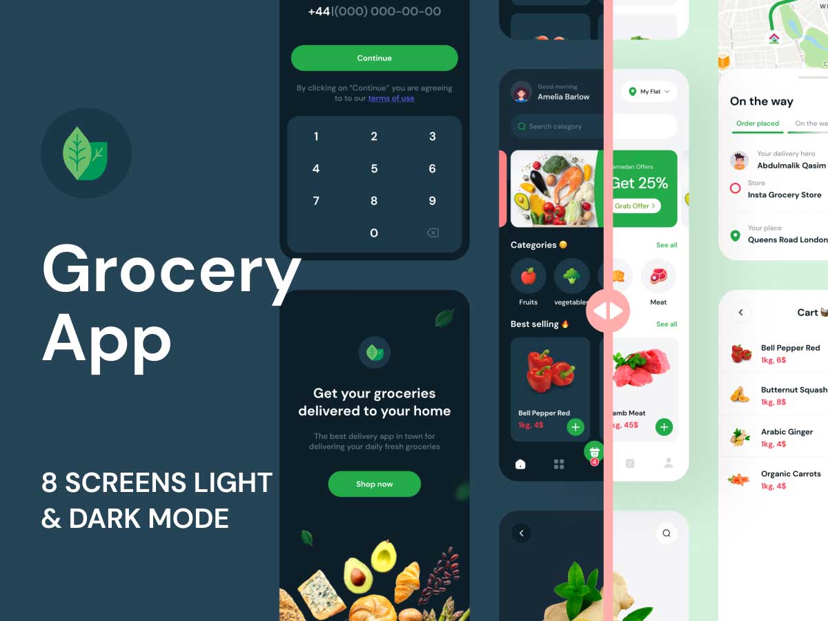 生鲜电商社区电商app ui设计 .fig素材