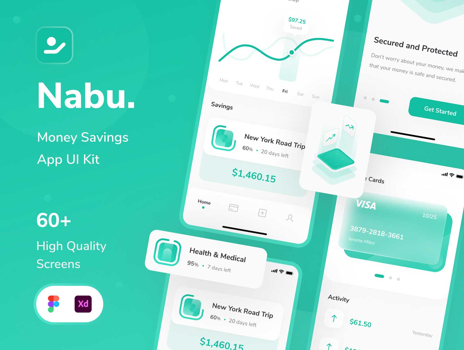 Nabu金融钱包app ui设计 .fig .xd素材
