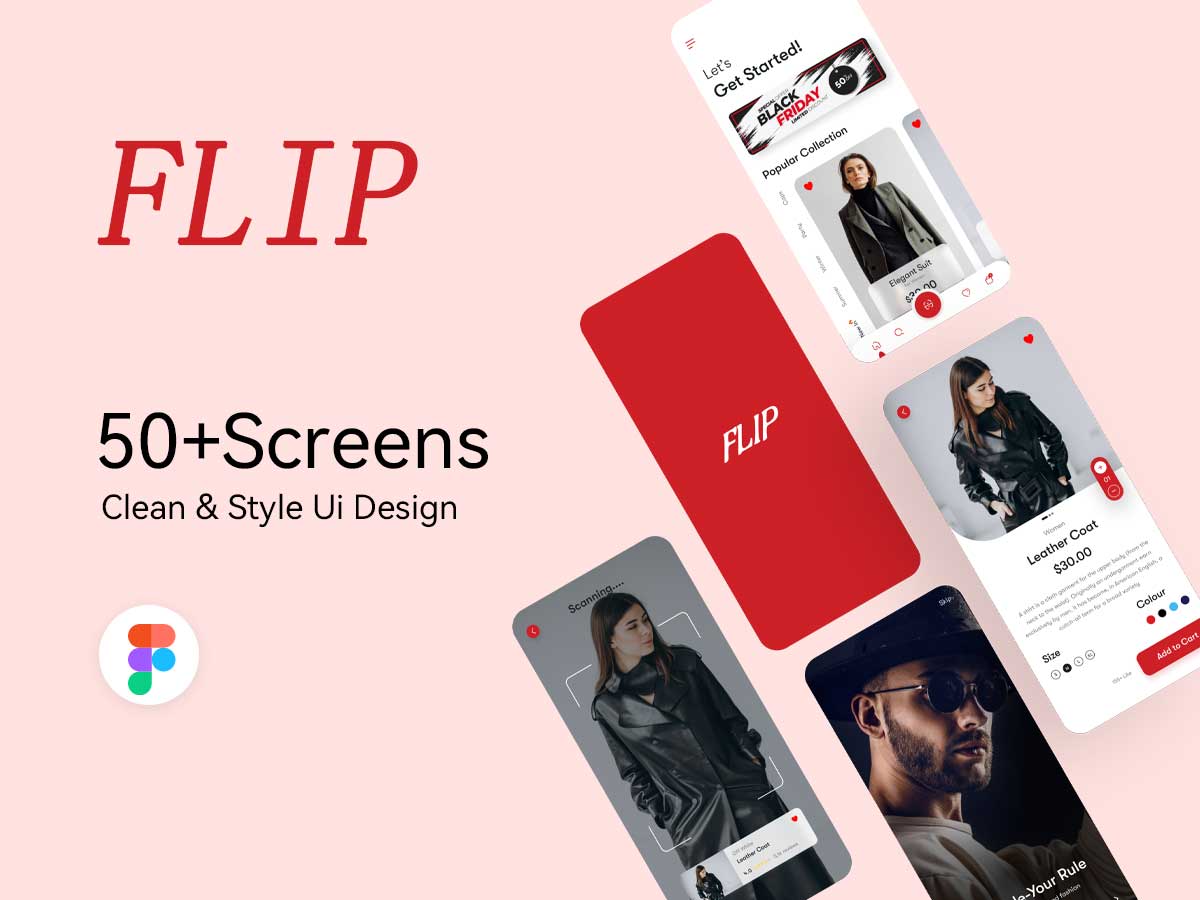 Flip Brand电商app ui设计 .fig素材下载