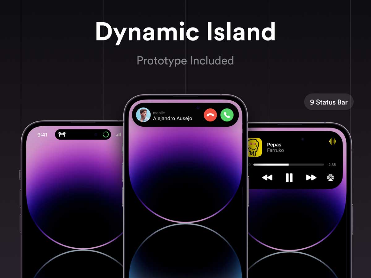 iPhone 14灵动岛UI设计素材 .fig源文件