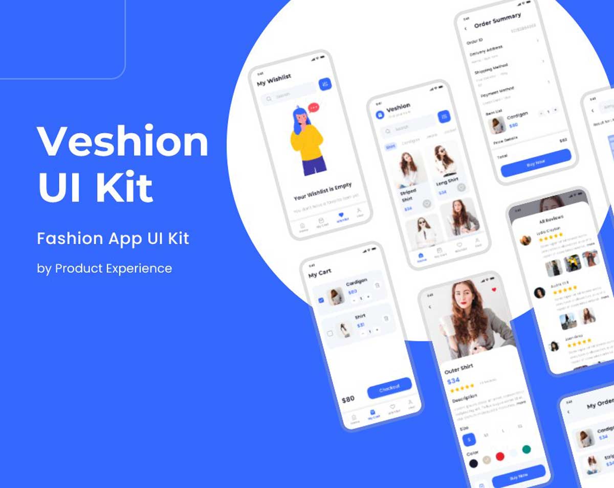 Veshion电商app ui设计 .fig素材