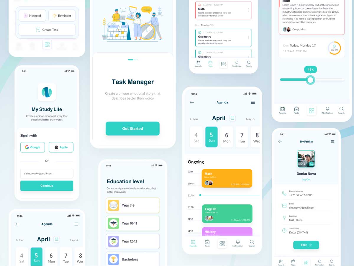 任务管理app ui设计素材 .fig素材