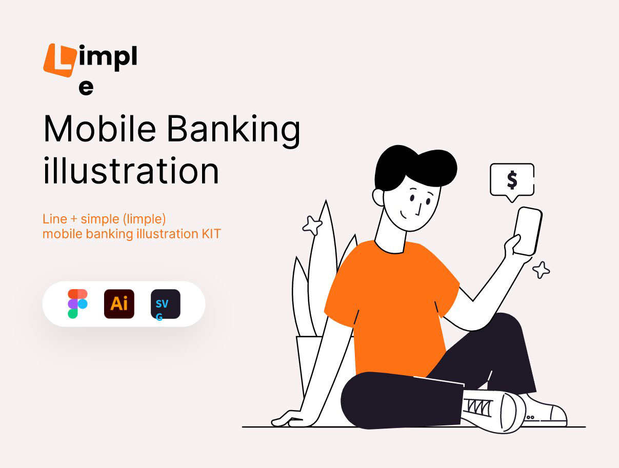 Limple金融理财插画设计素材 .fig .ai源文件