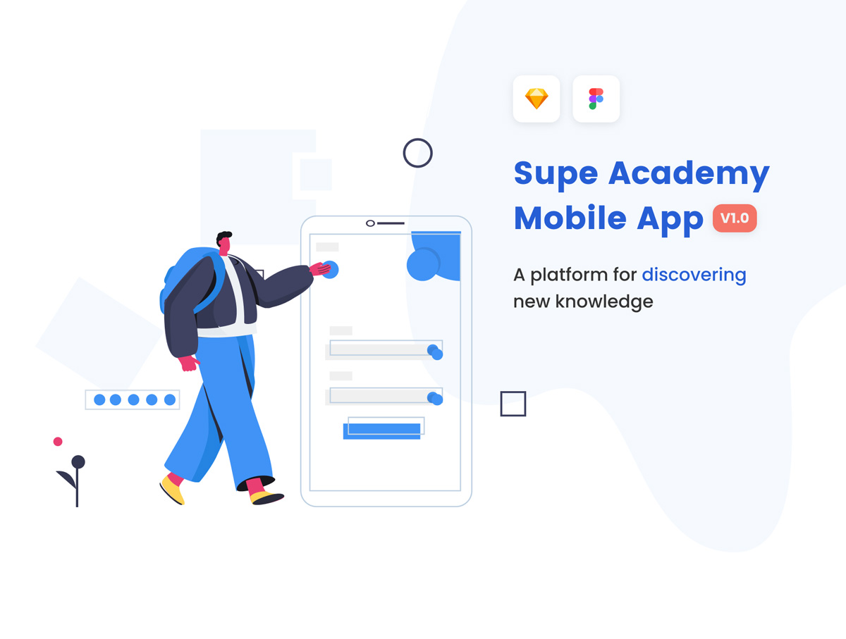 Supe Academy在线教育app用户界面设计素材