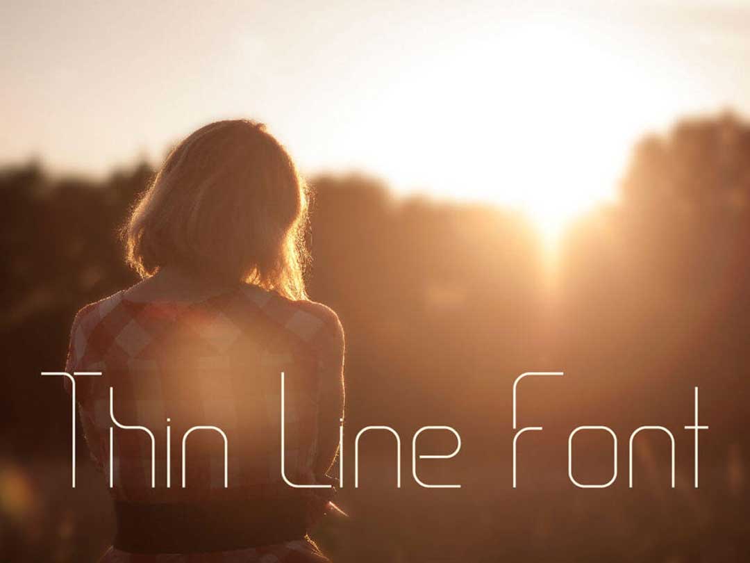 Thin Line科技感英文字体素材.otf安装包