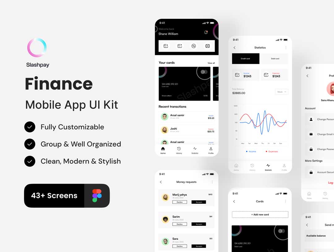 Slashpay金融App应用程序UI套件