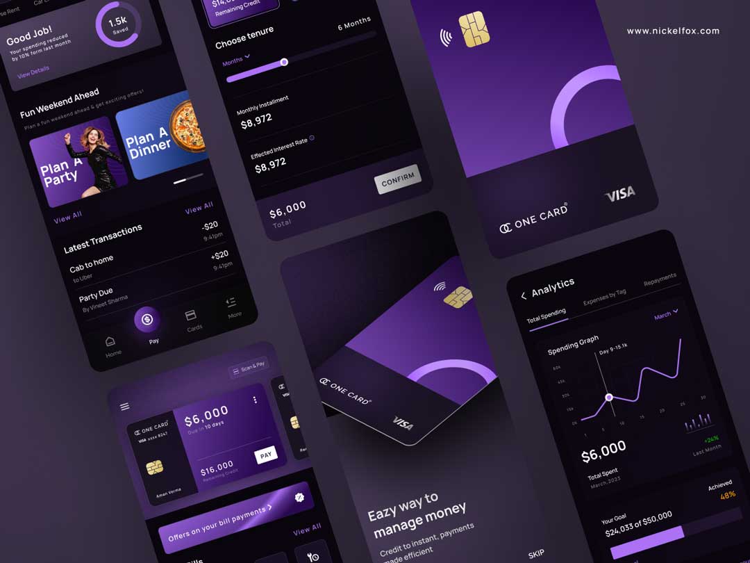 One Card金融app设计素材