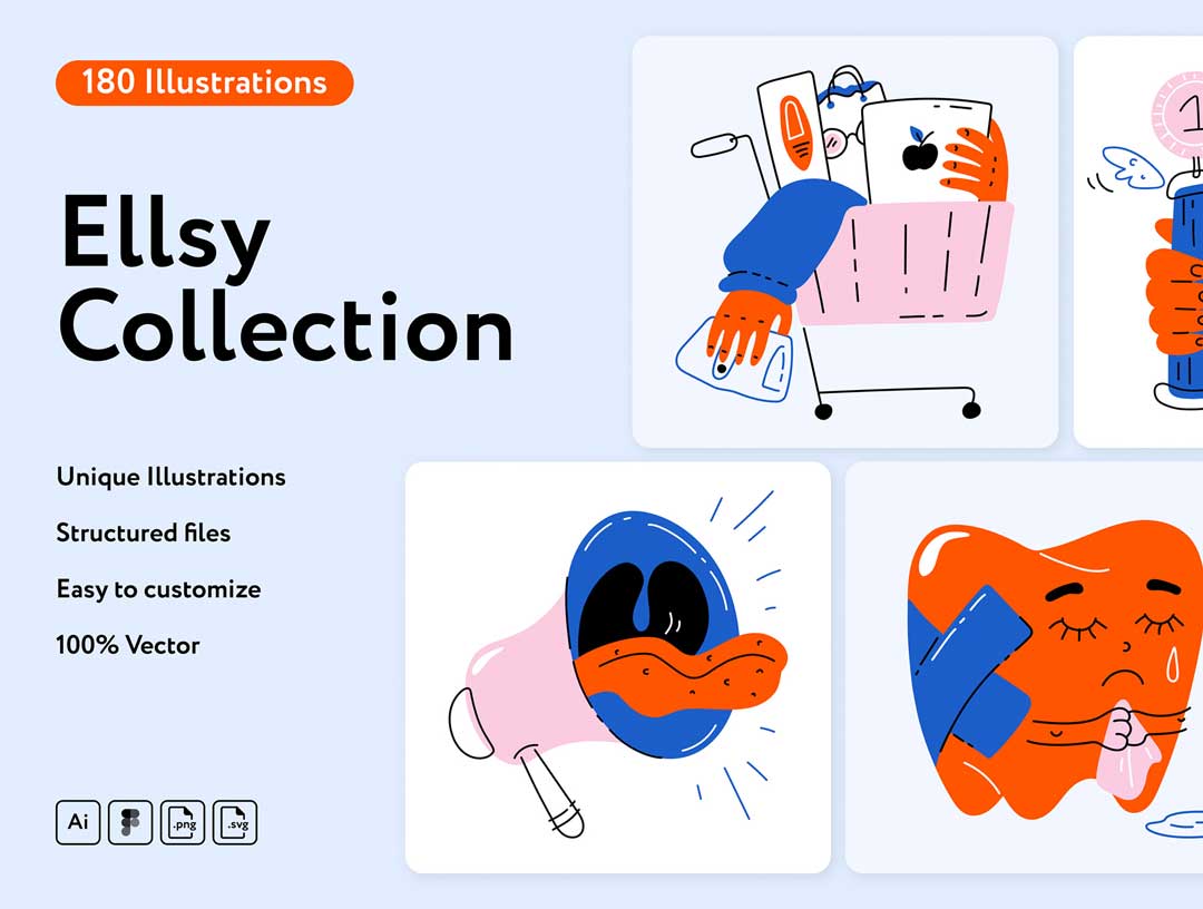 Ellsy Collection插画设计素材